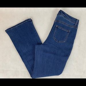 Women's Woman Within 12WP Wide Leg Blue Jeans NEW